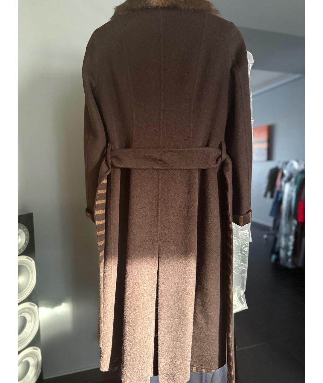 LANGIOTTI Коричневое кашемировое пальто, фото 5