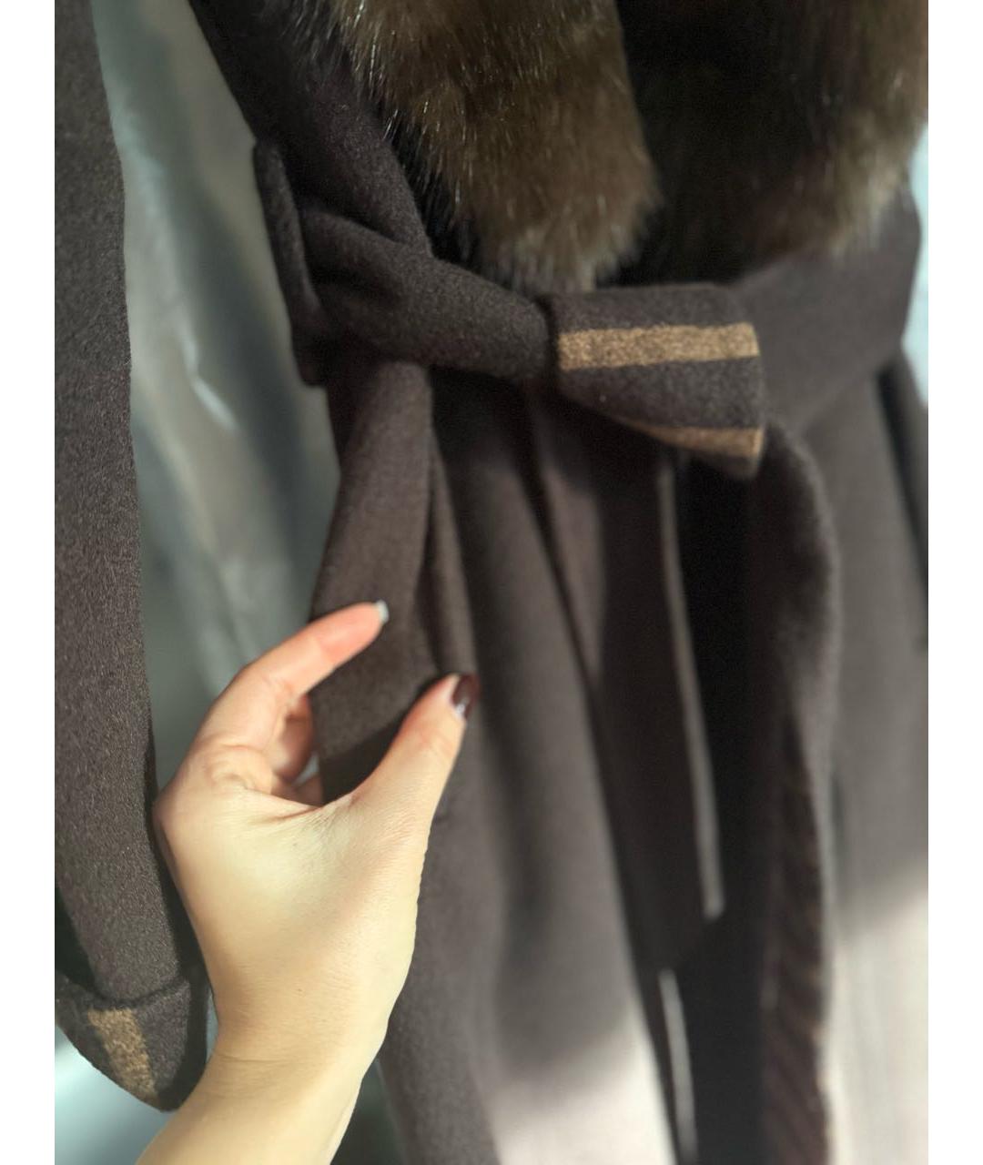 LANGIOTTI Коричневое кашемировое пальто, фото 6