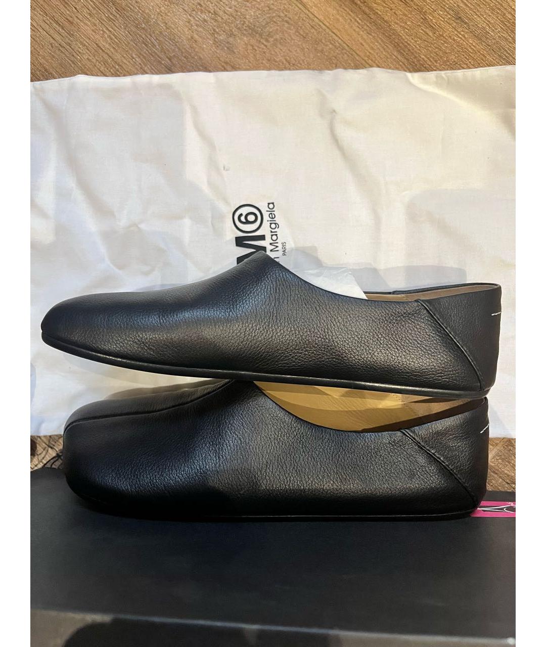 MM6 MAISON MARGIELA Черные кожаные балетки, фото 7