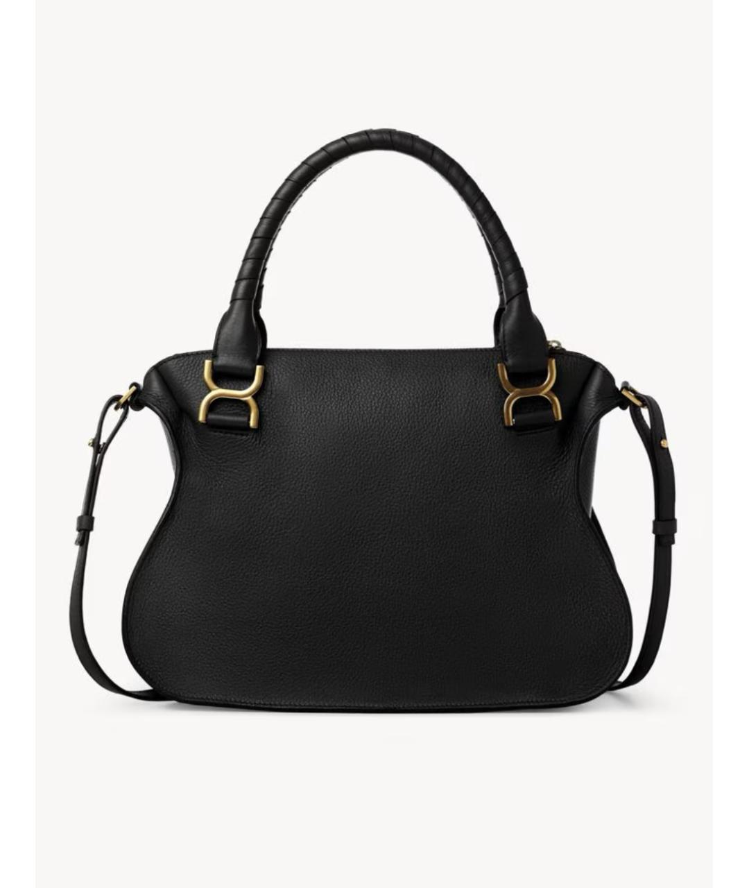 CHLOE Черная кожаная сумка через плечо, фото 5