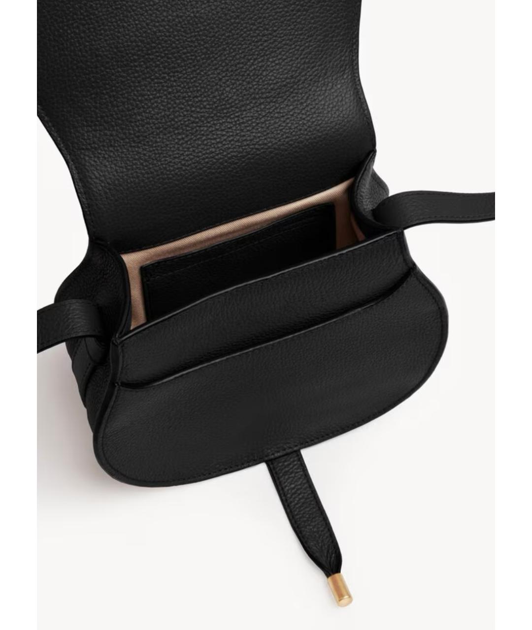 CHLOE Черная кожаная сумка через плечо, фото 5