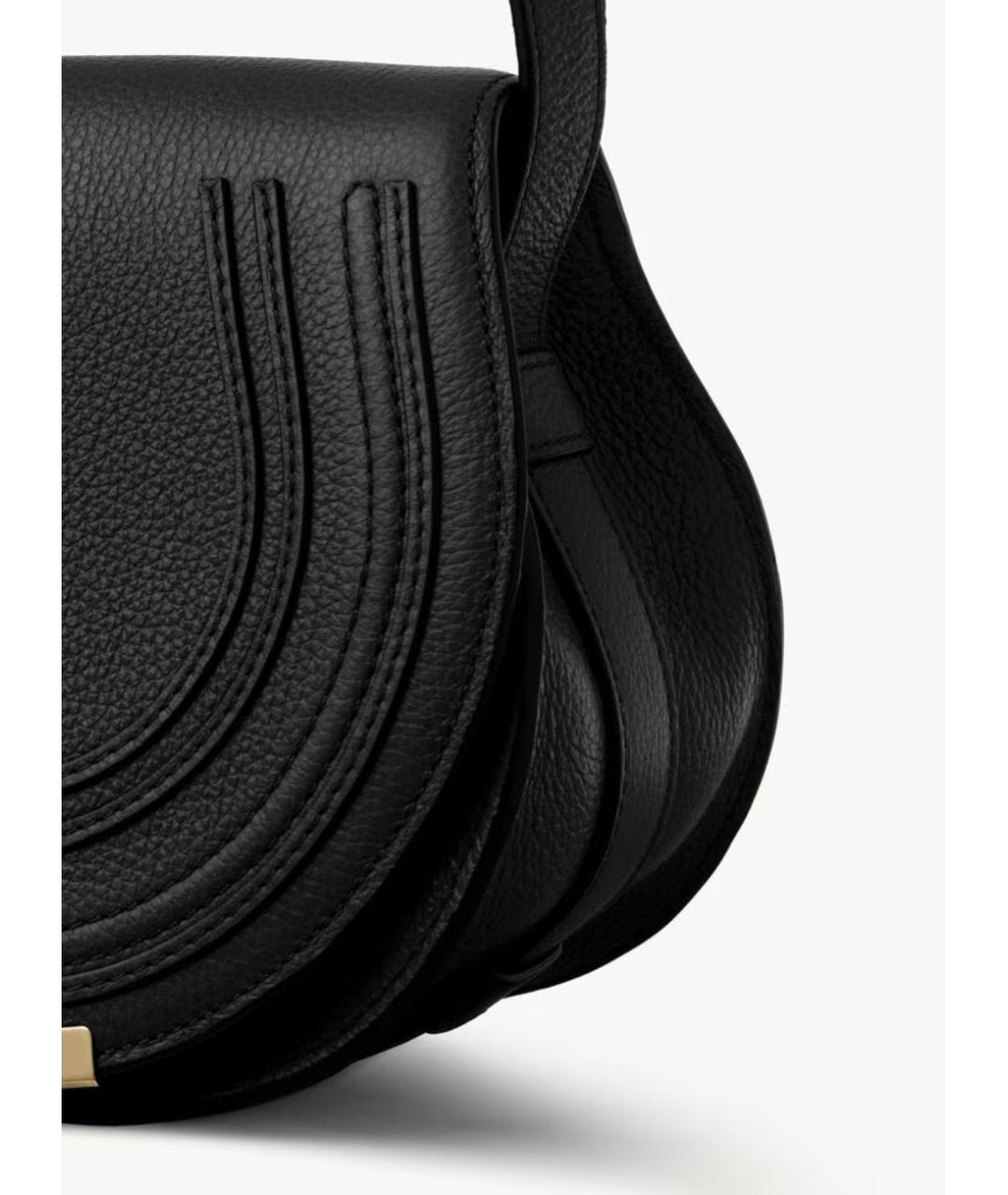 CHLOE Черная кожаная сумка через плечо, фото 3
