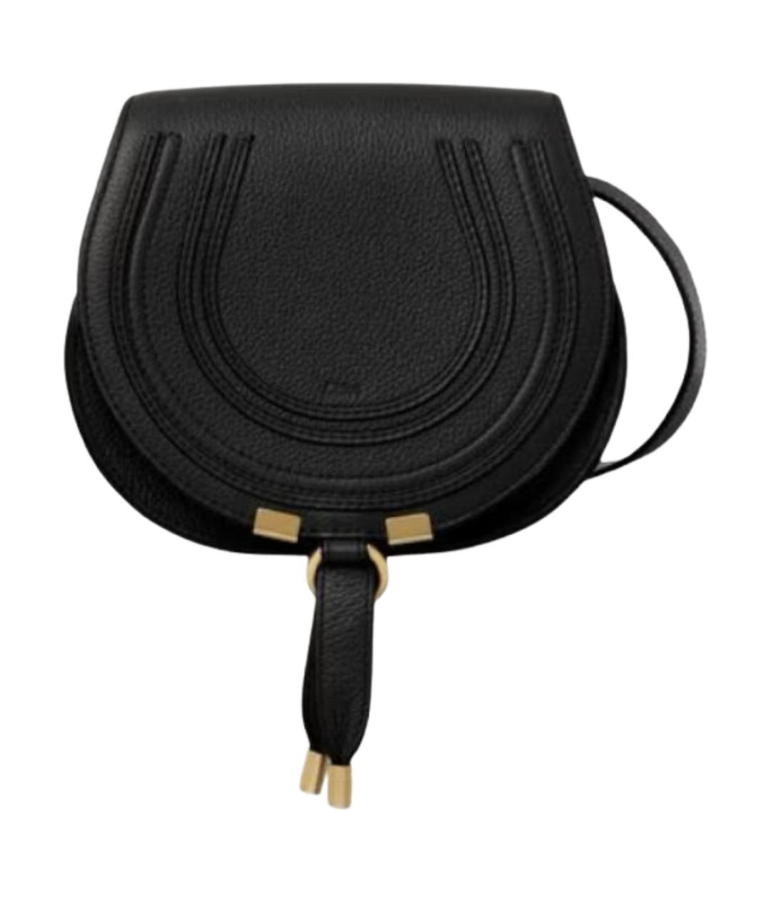 CHLOE Черная кожаная сумка через плечо, фото 1