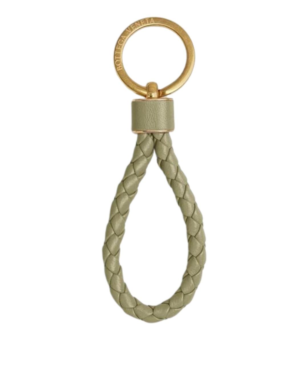 BOTTEGA VENETA Зеленый брелок, фото 1