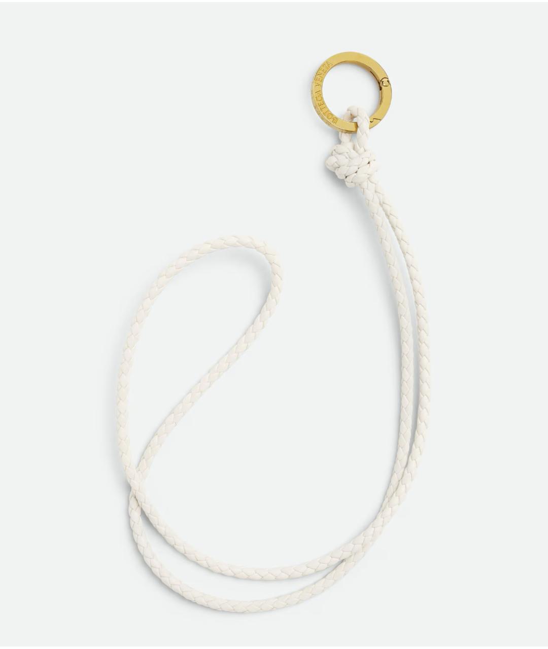 BOTTEGA VENETA Белый брелок, фото 2