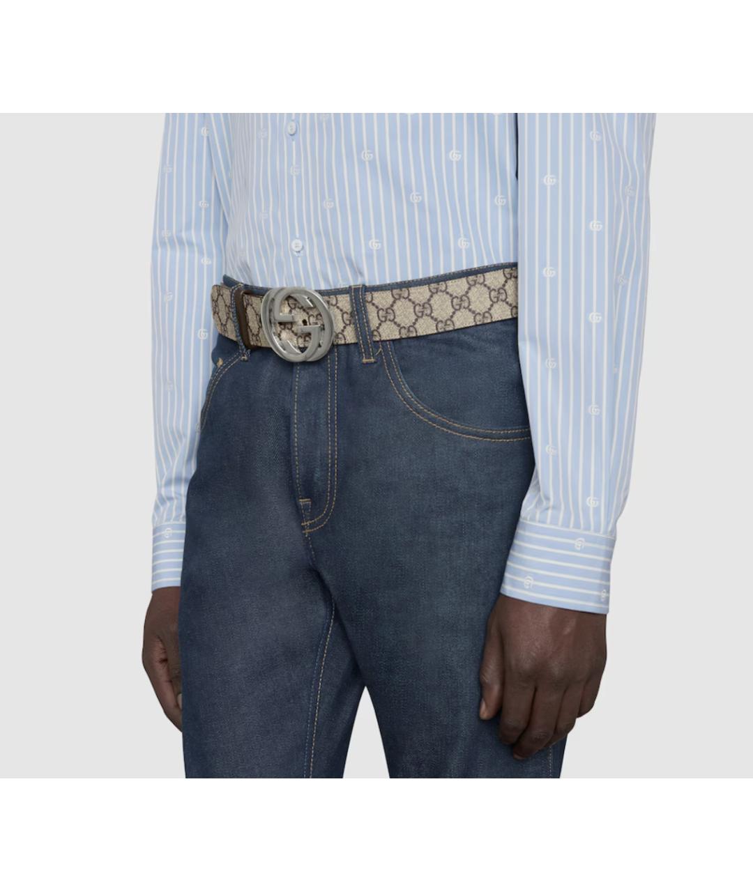 GUCCI Бежевый ремень, фото 3