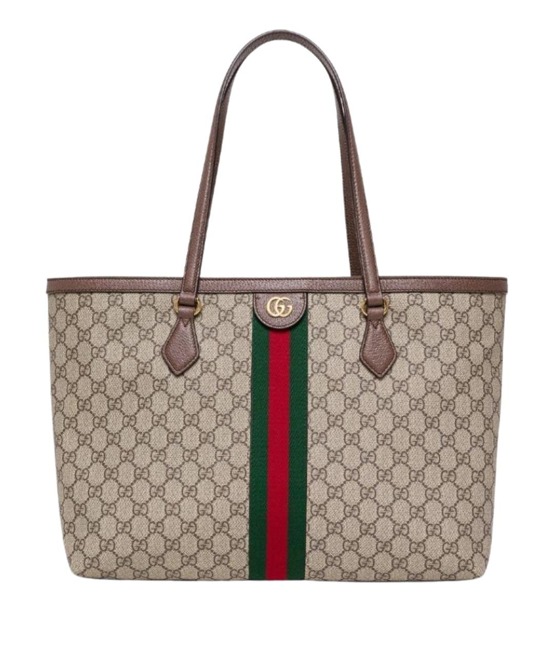 GUCCI Бежевая сумка тоут, фото 1