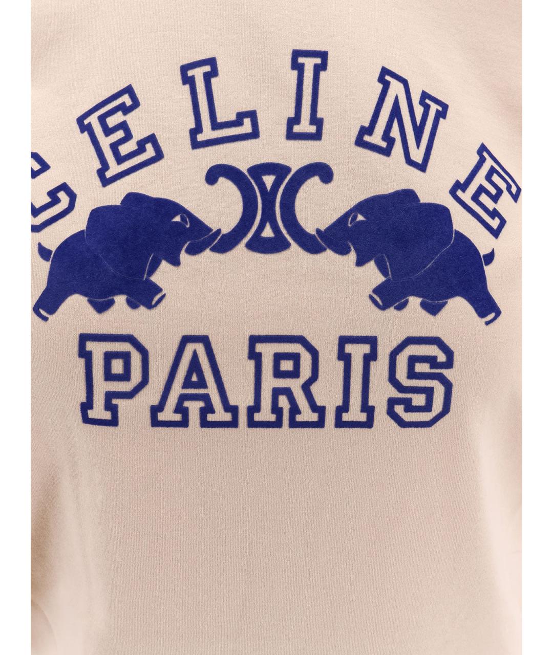 CELINE Бежевая хлопковая рубашка, фото 3