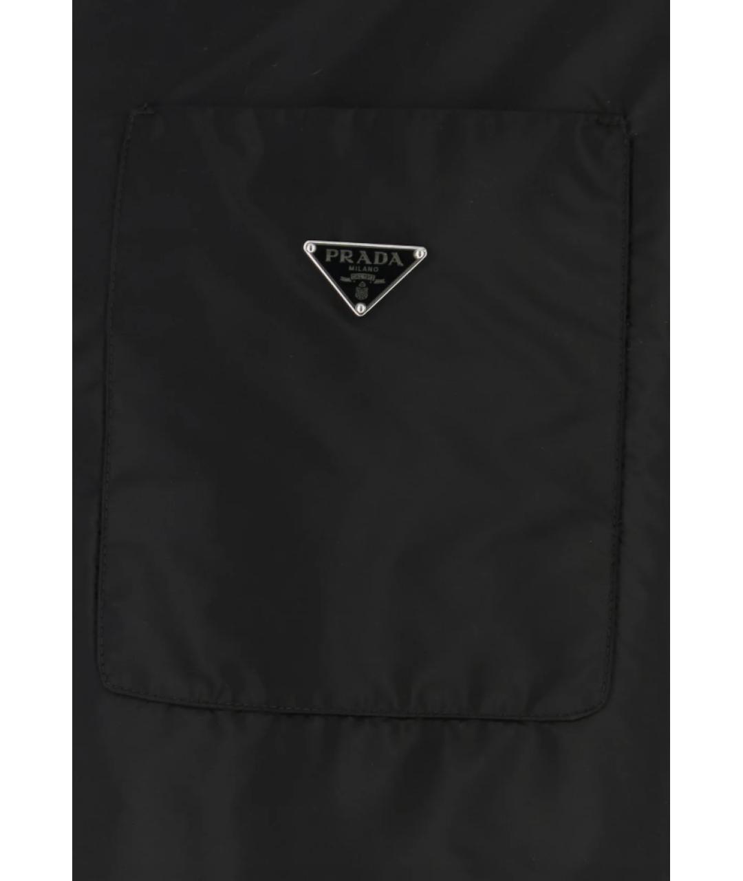 PRADA Черная синтетическая куртка, фото 3