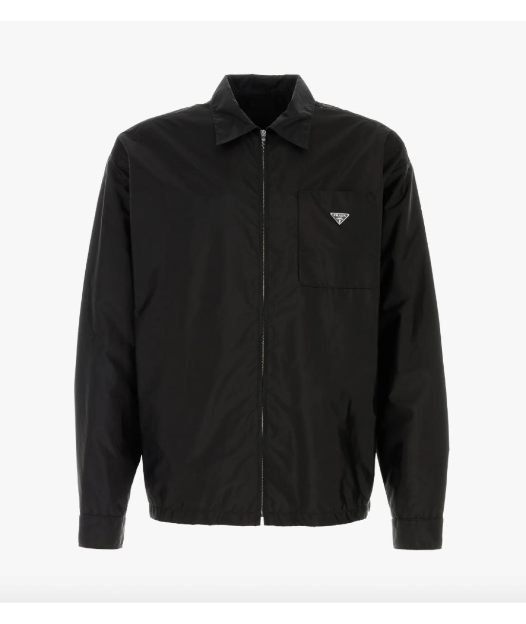 PRADA Черная синтетическая куртка, фото 4