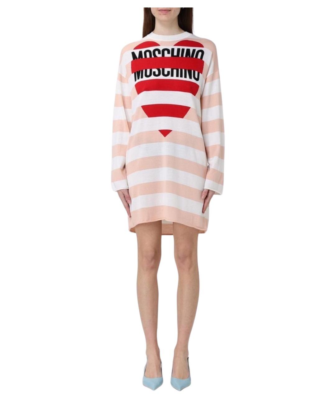 MOSCHINO JEANS Розовое повседневное платье, фото 1