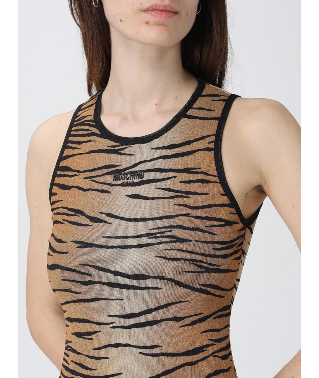 MOSCHINO JEANS Мульти полиэстеровое платье, фото 3