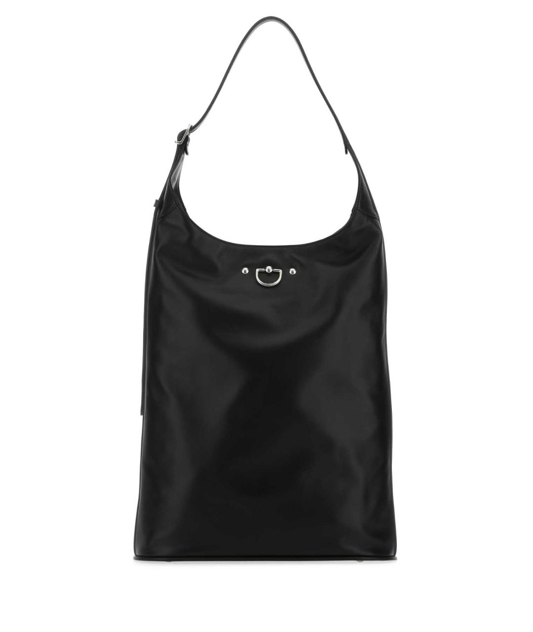 DURAZZI Черная кожаная сумка через плечо, фото 1