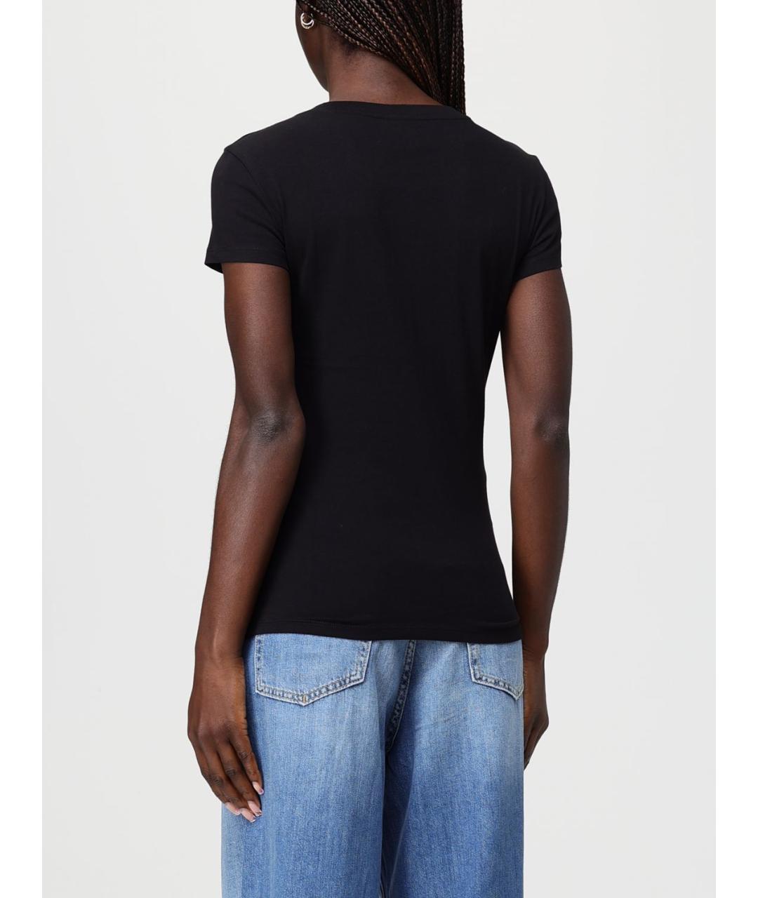 ARMANI EXCHANGE Черная хлопковая футболка, фото 2