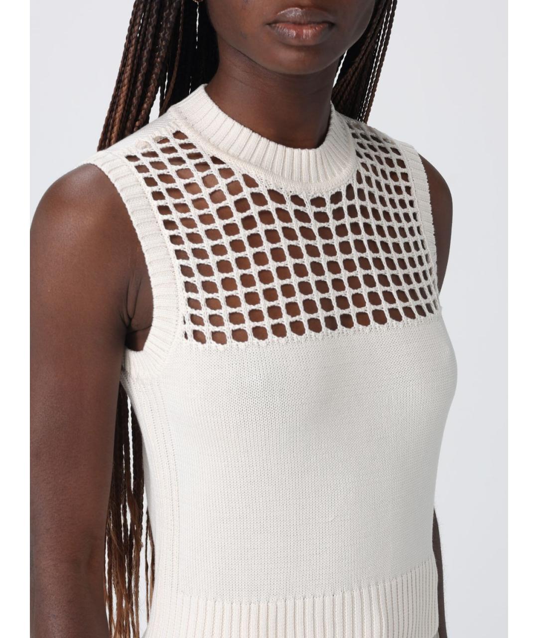 ARMANI EXCHANGE Белая хлопковая майка, фото 4