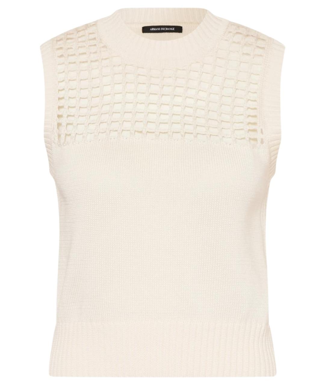 ARMANI EXCHANGE Белая хлопковая майка, фото 1