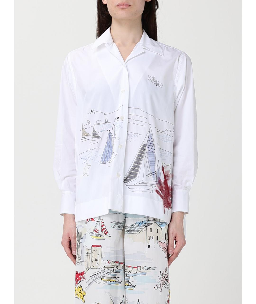 ANTONIO MARRAS Белая хлопковая рубашка, фото 2