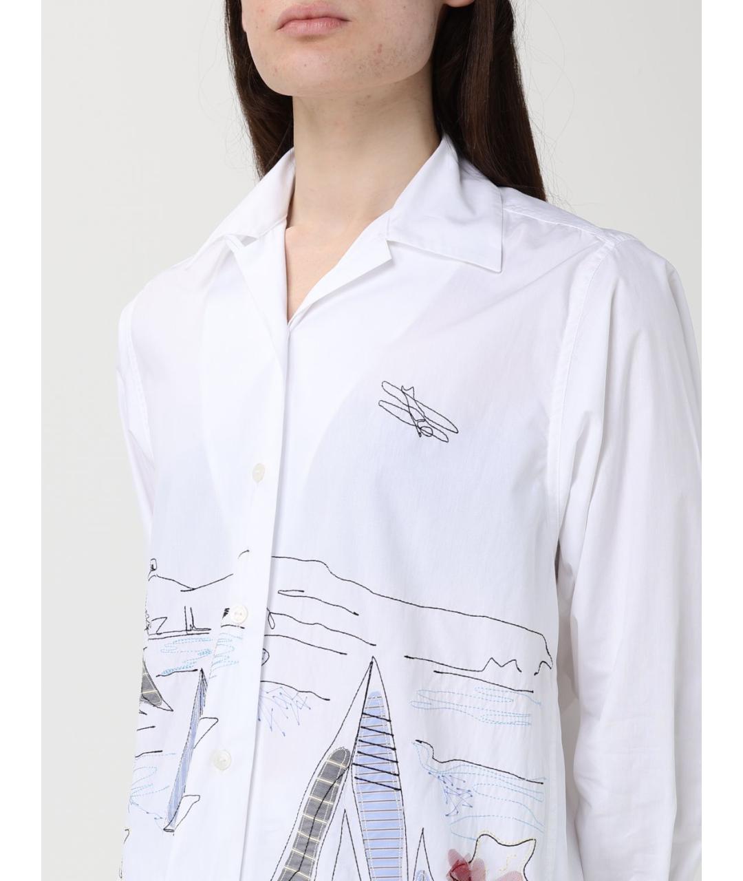 ANTONIO MARRAS Белая хлопковая рубашка, фото 5