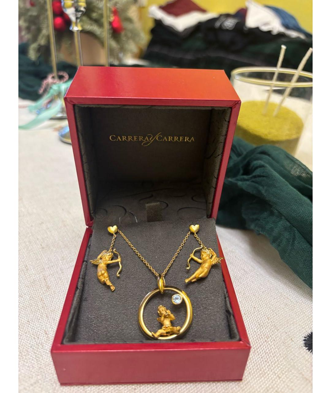 CARRERA Y CARRERA Золотой комплект из желтого золота, фото 4