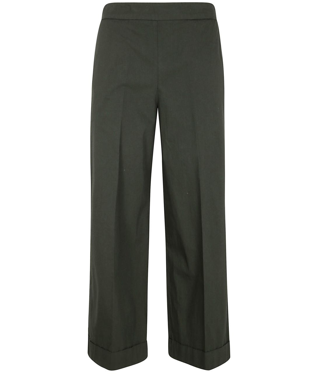 KILTIE Зеленые хлопковые прямые брюки, фото 1