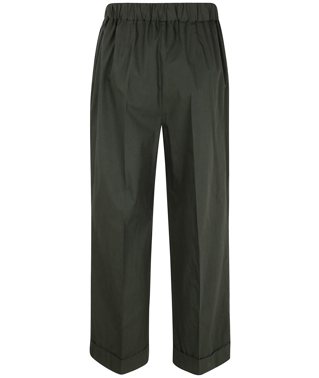 KILTIE Зеленые хлопковые прямые брюки, фото 2