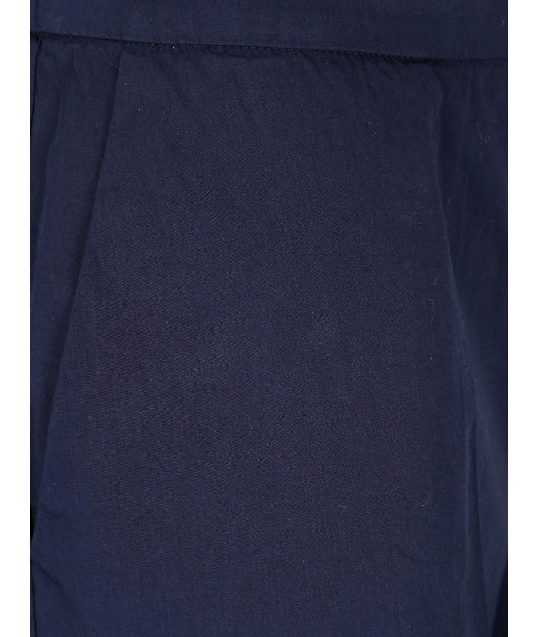 KILTIE Синие хлопковые прямые брюки, фото 3