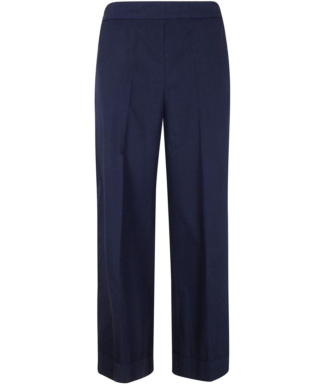 KILTIE Синие хлопковые прямые брюки, фото 1