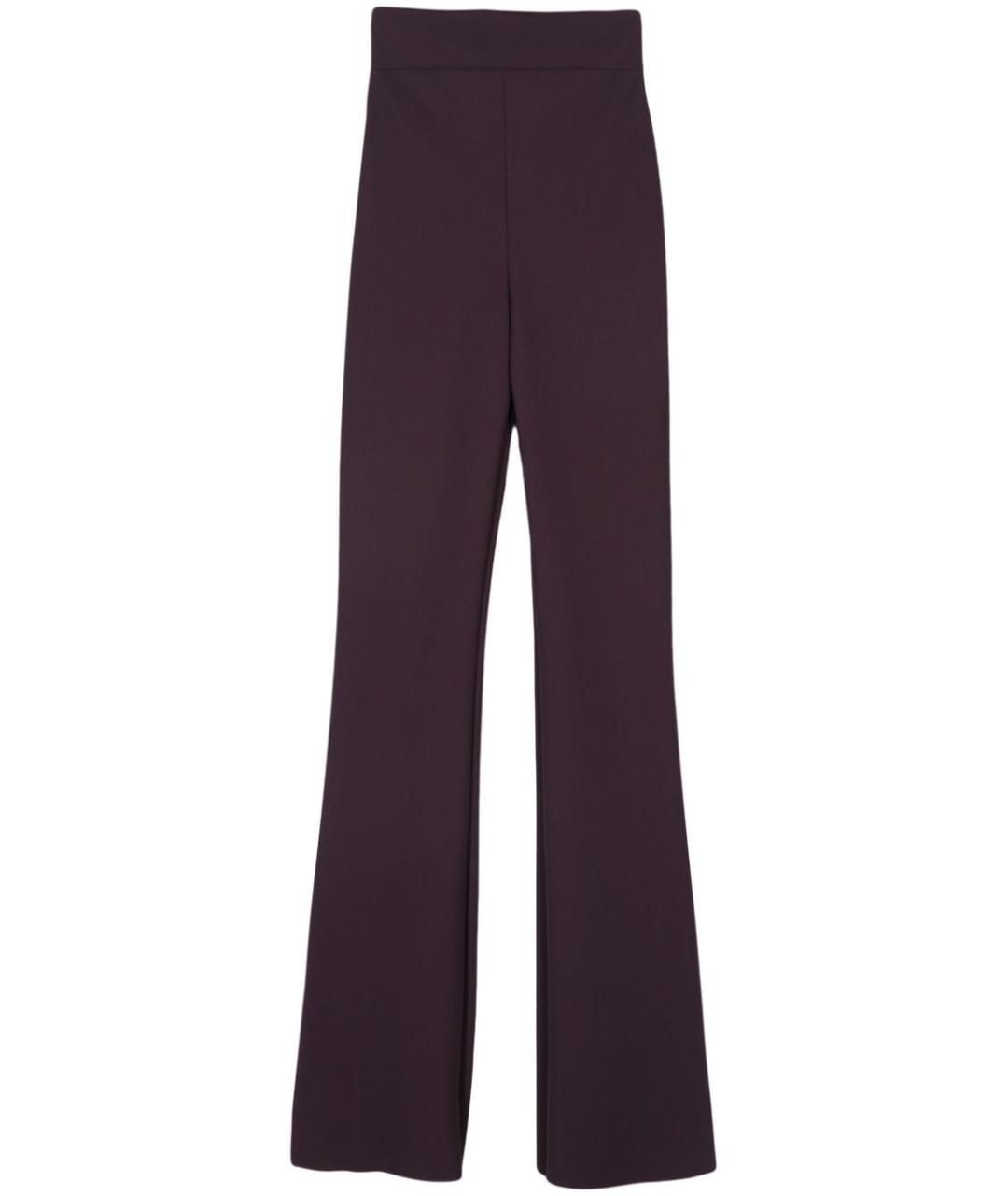CHIARA BONI Фиолетовые полиамидовые прямые брюки, фото 4