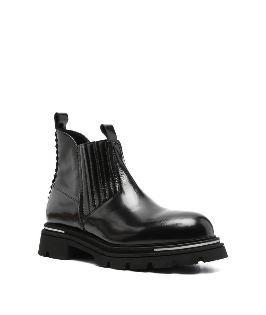 THE ANTIPODE Черные кожаные низкие ботинки, фото 4