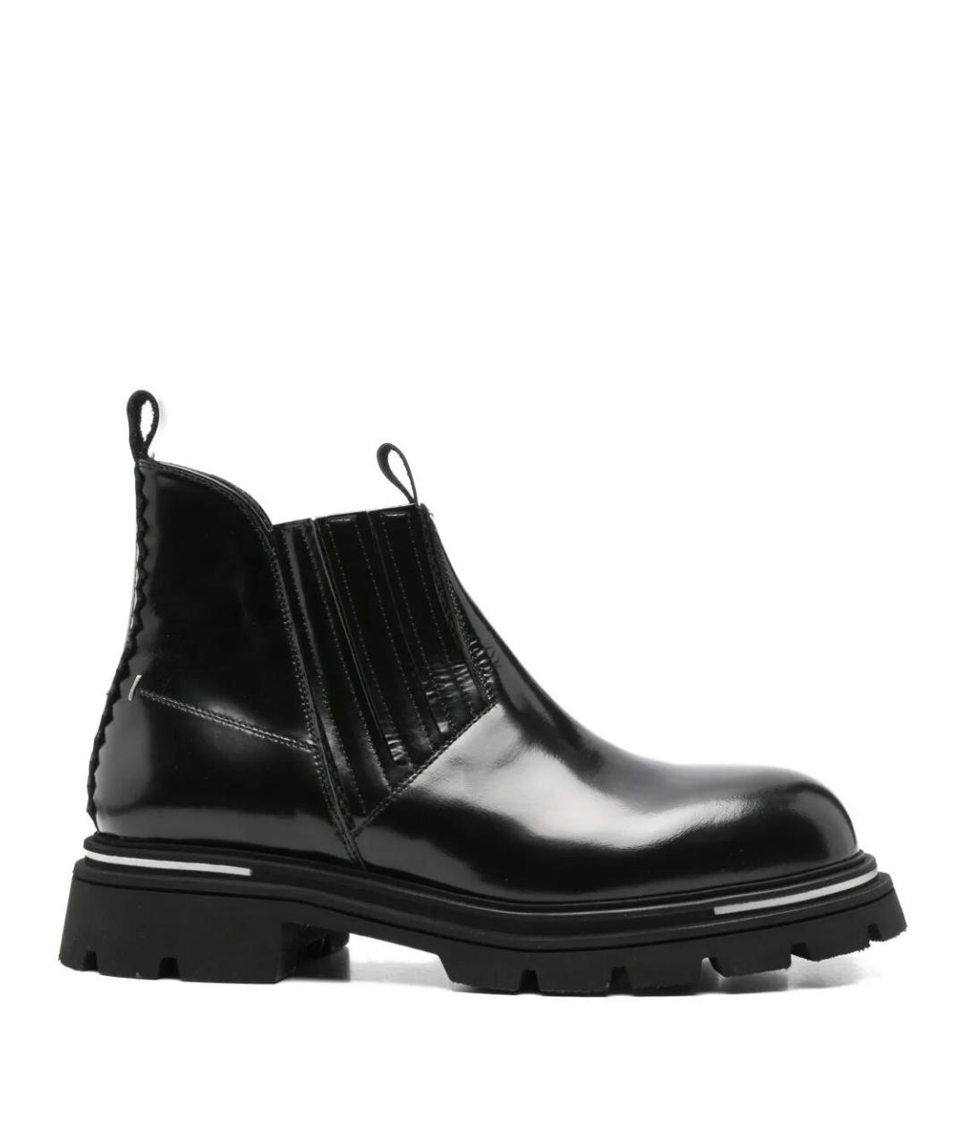 THE ANTIPODE Черные кожаные низкие ботинки, фото 1