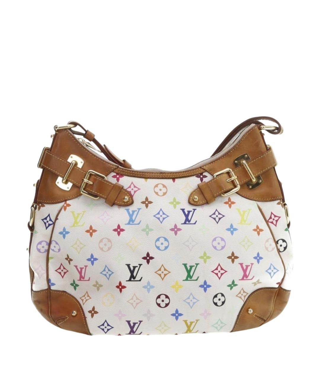 LOUIS VUITTON Белая кожаная сумка с короткими ручками, фото 1