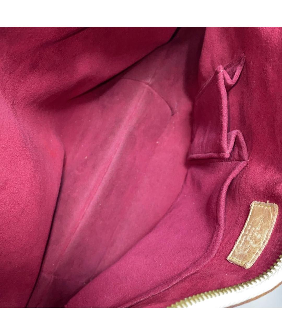 LOUIS VUITTON Белая кожаная сумка с короткими ручками, фото 4