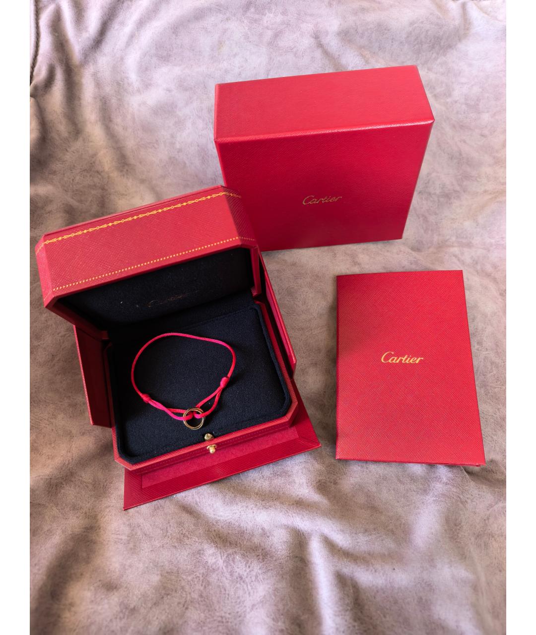 CARTIER Красный браслет из белого золота, фото 6