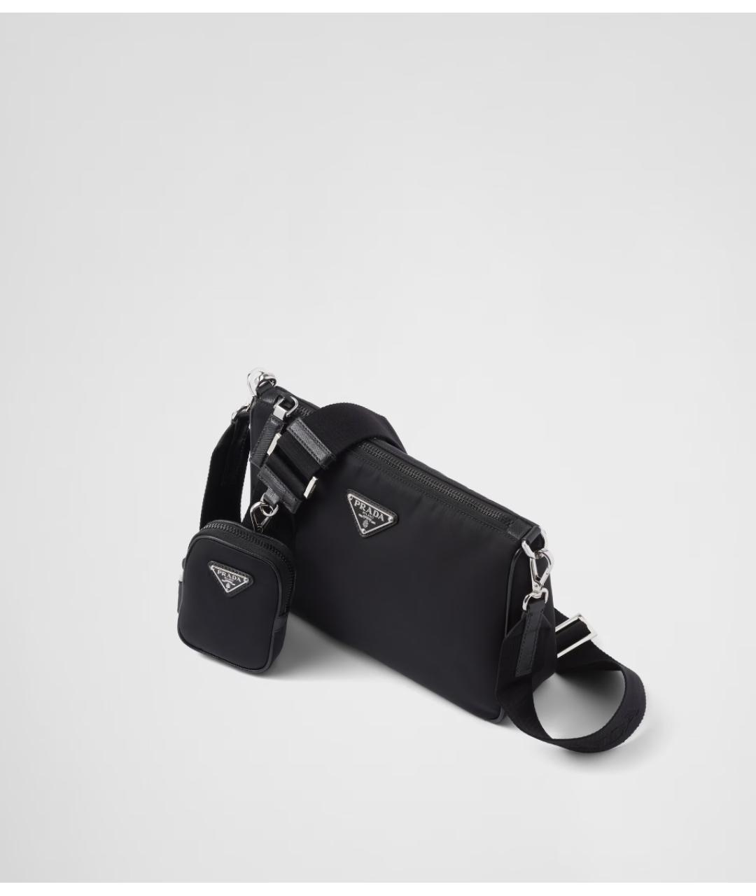 PRADA Черная синтетическая сумка на плечо, фото 3