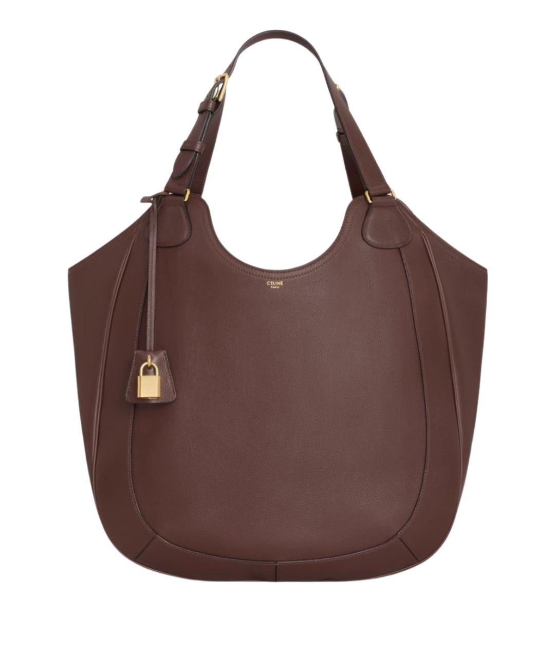 CELINE Коричневая кожаная сумка тоут, фото 1