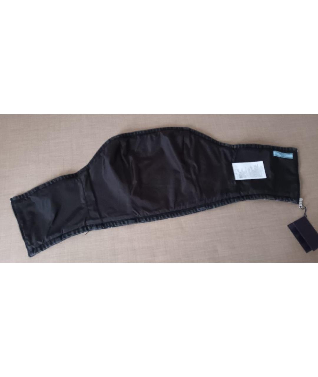 PRADA Черная деним майка, фото 7