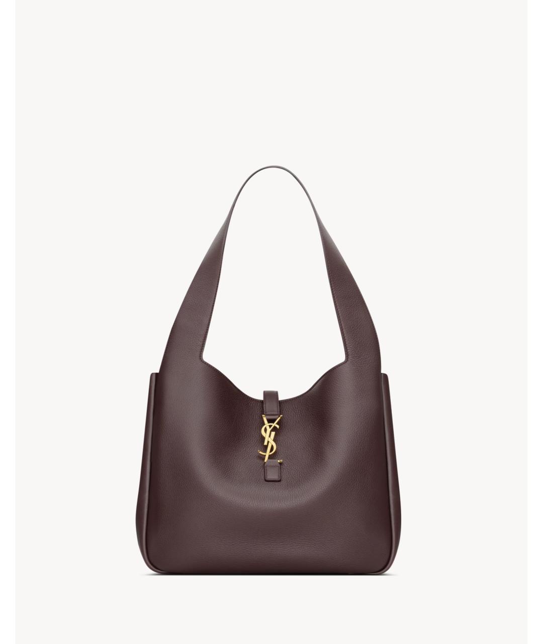 SAINT LAURENT Фиолетовая кожаная сумка тоут, фото 2