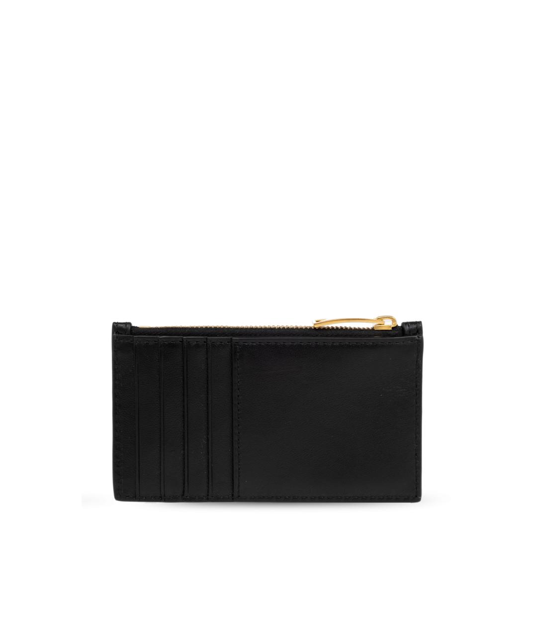 BOTTEGA VENETA Черный кожаный кардхолдер, фото 3