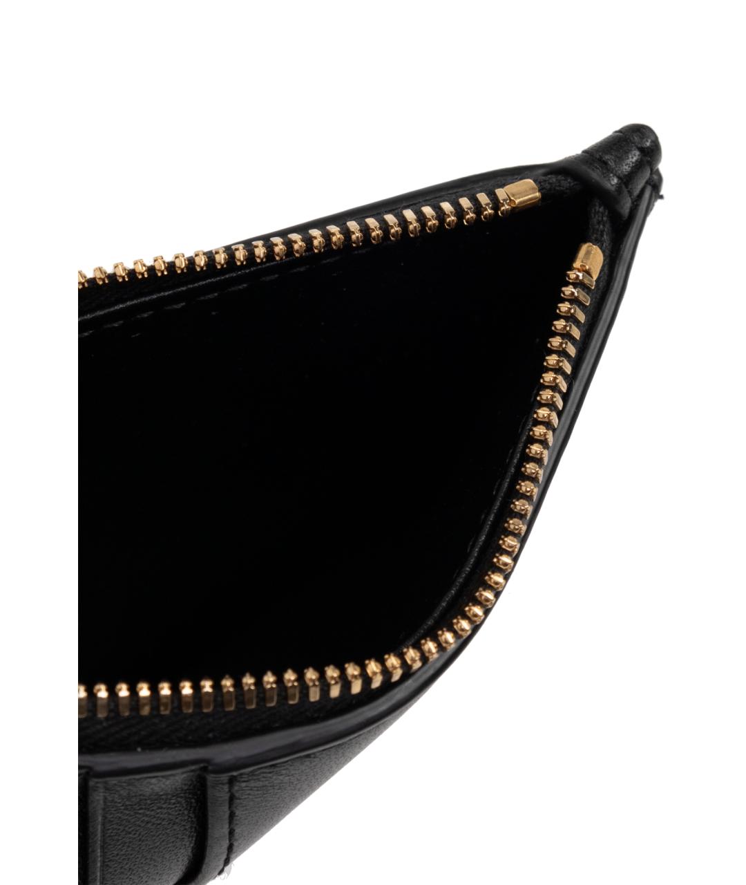 BOTTEGA VENETA Черный кожаный кардхолдер, фото 2