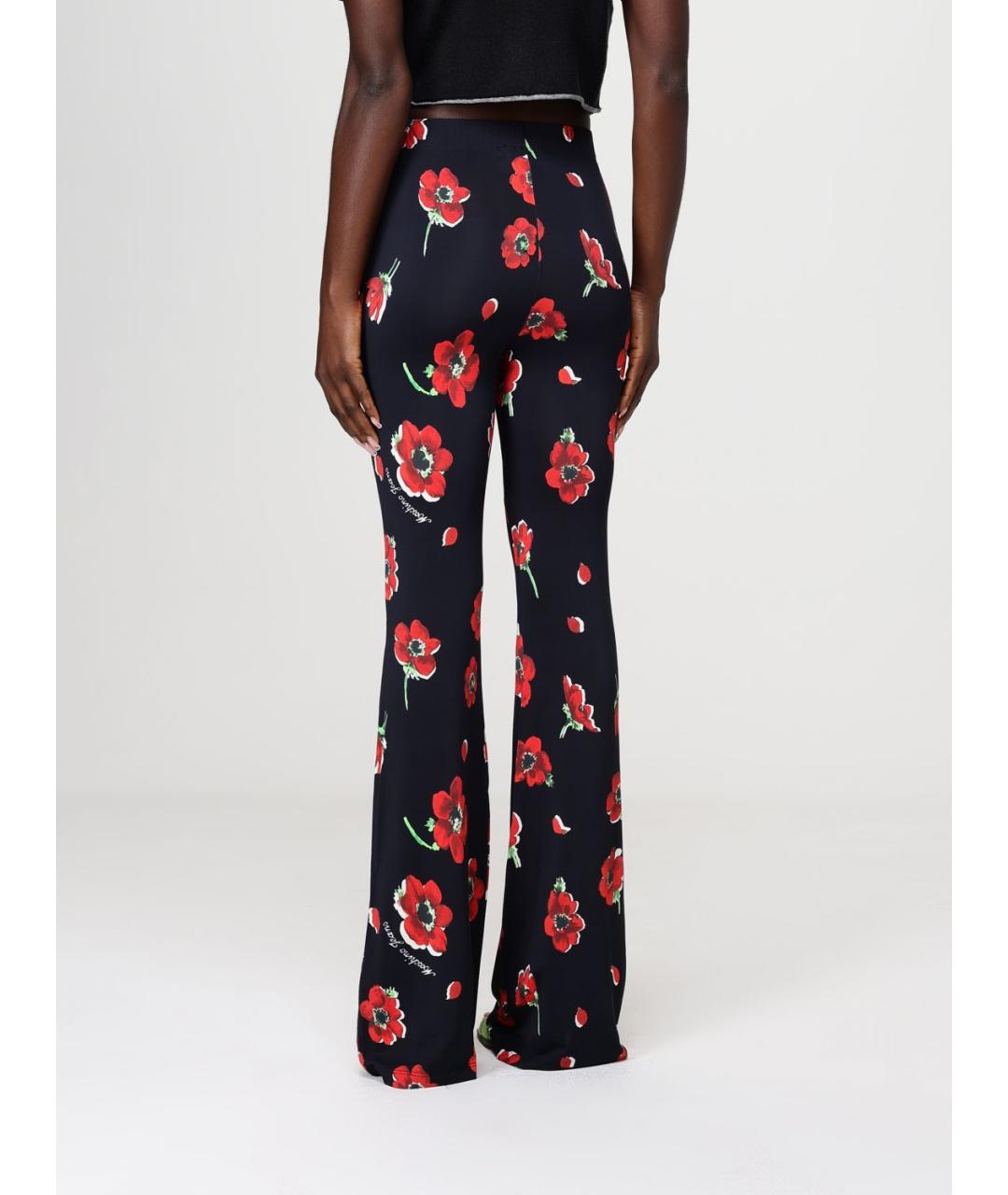 MOSCHINO JEANS Мульти вискозные брюки узкие, фото 2