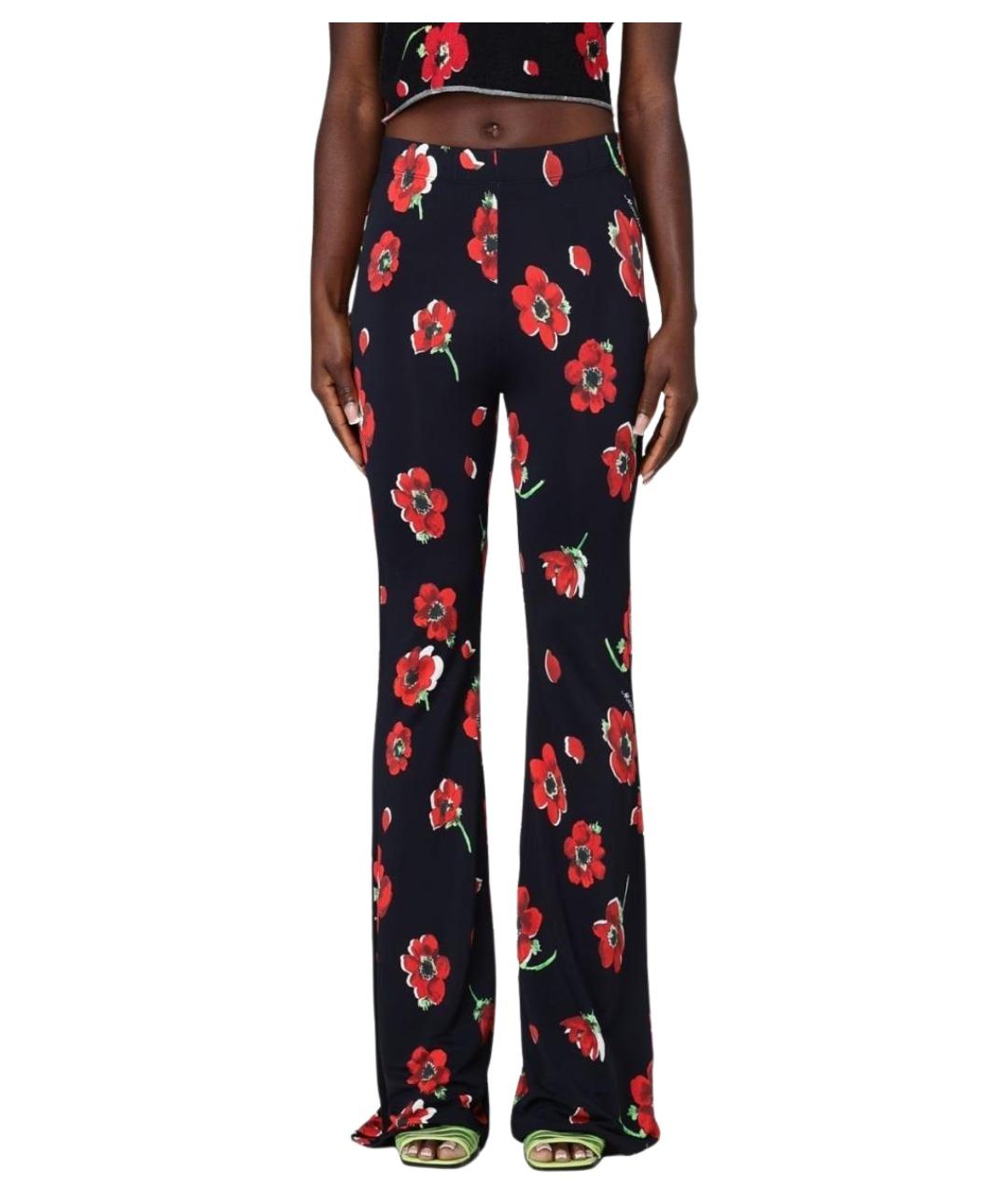 MOSCHINO JEANS Мульти вискозные брюки узкие, фото 1