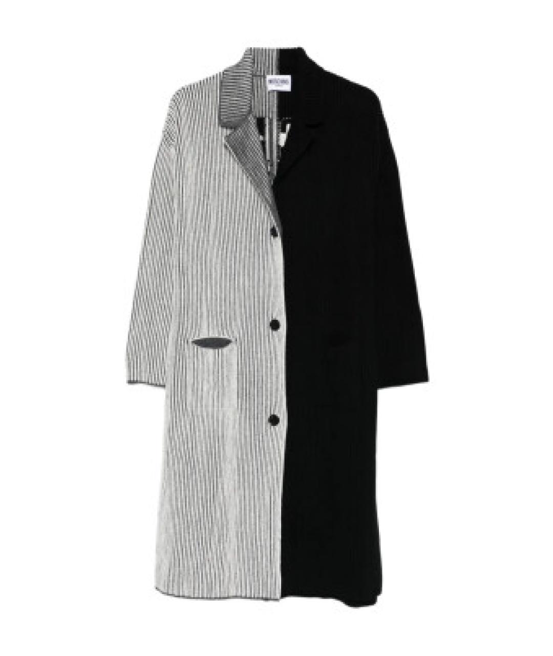 MOSCHINO JEANS Черное шерстяное пальто, фото 1