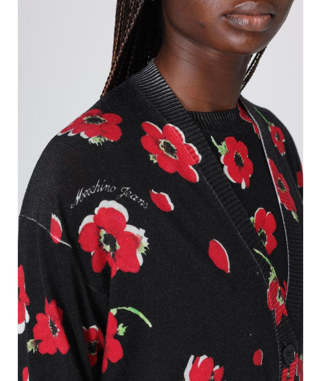 MOSCHINO JEANS Мульти шерстяной кардиган, фото 4