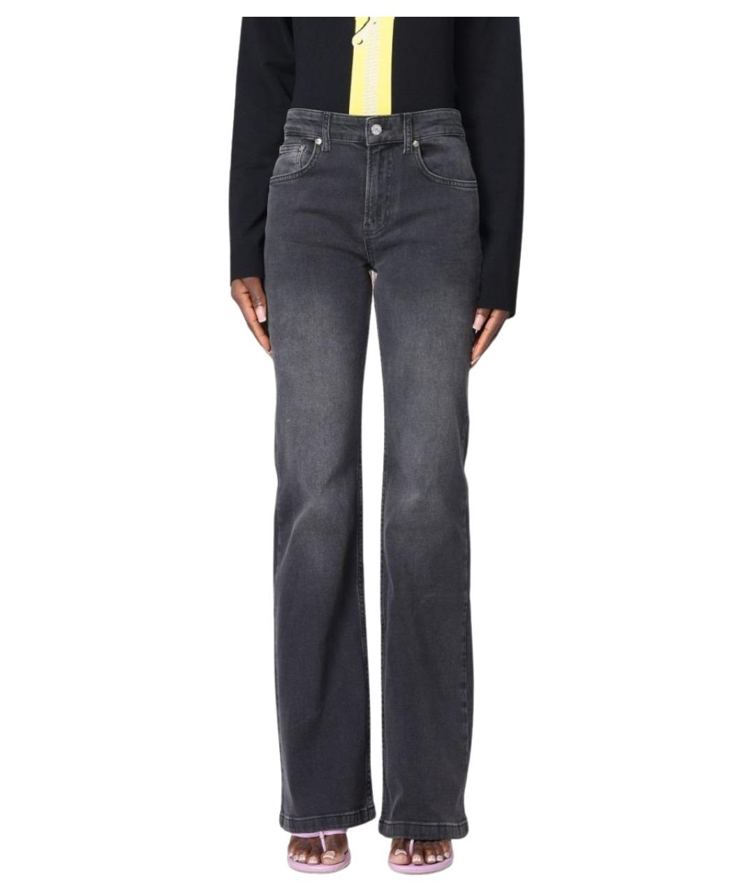 MOSCHINO JEANS Серые хлопковые джинсы слим, фото 1