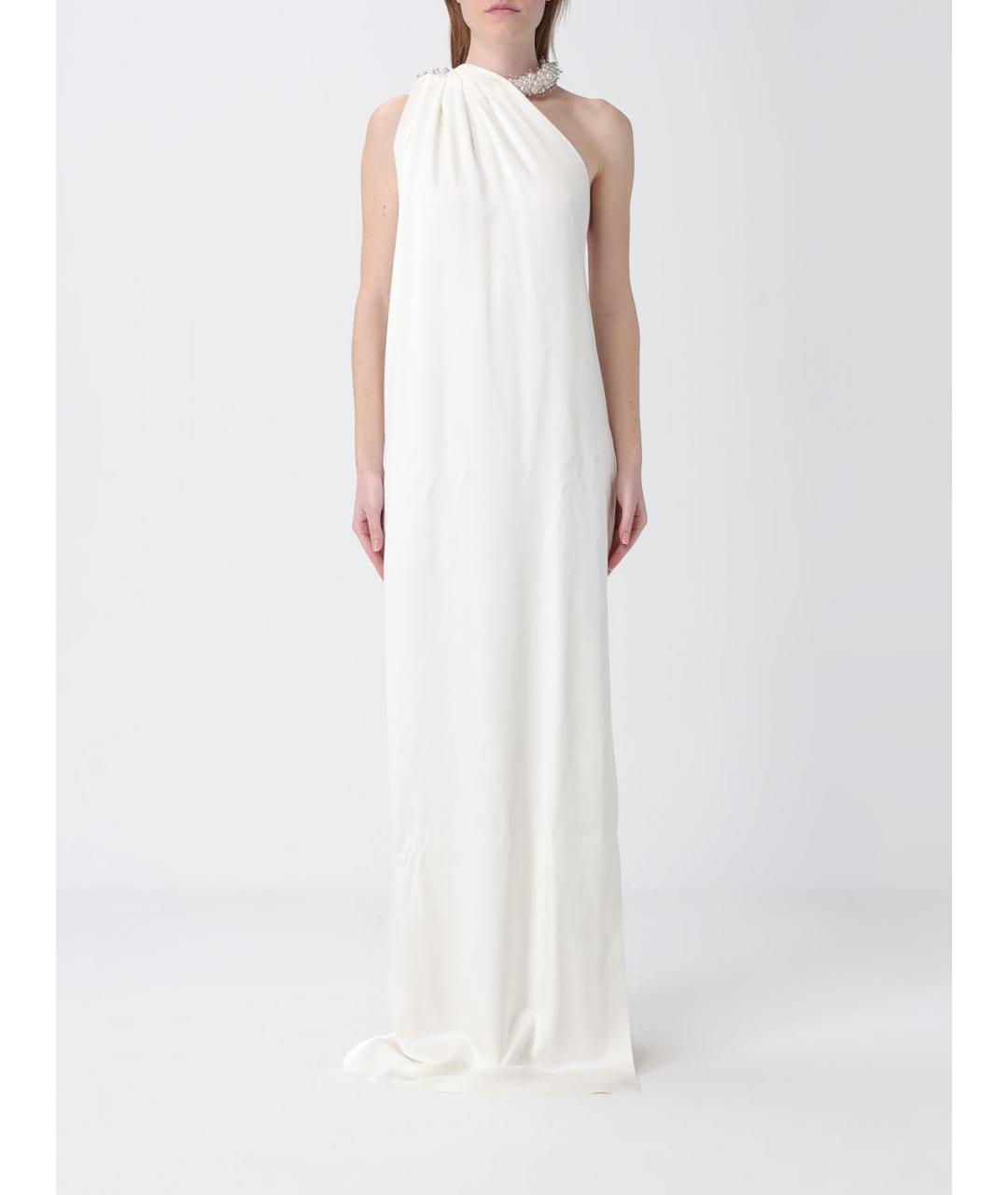 STELLA MCCARTNEY Белое ацетатное вечернее платье, фото 2