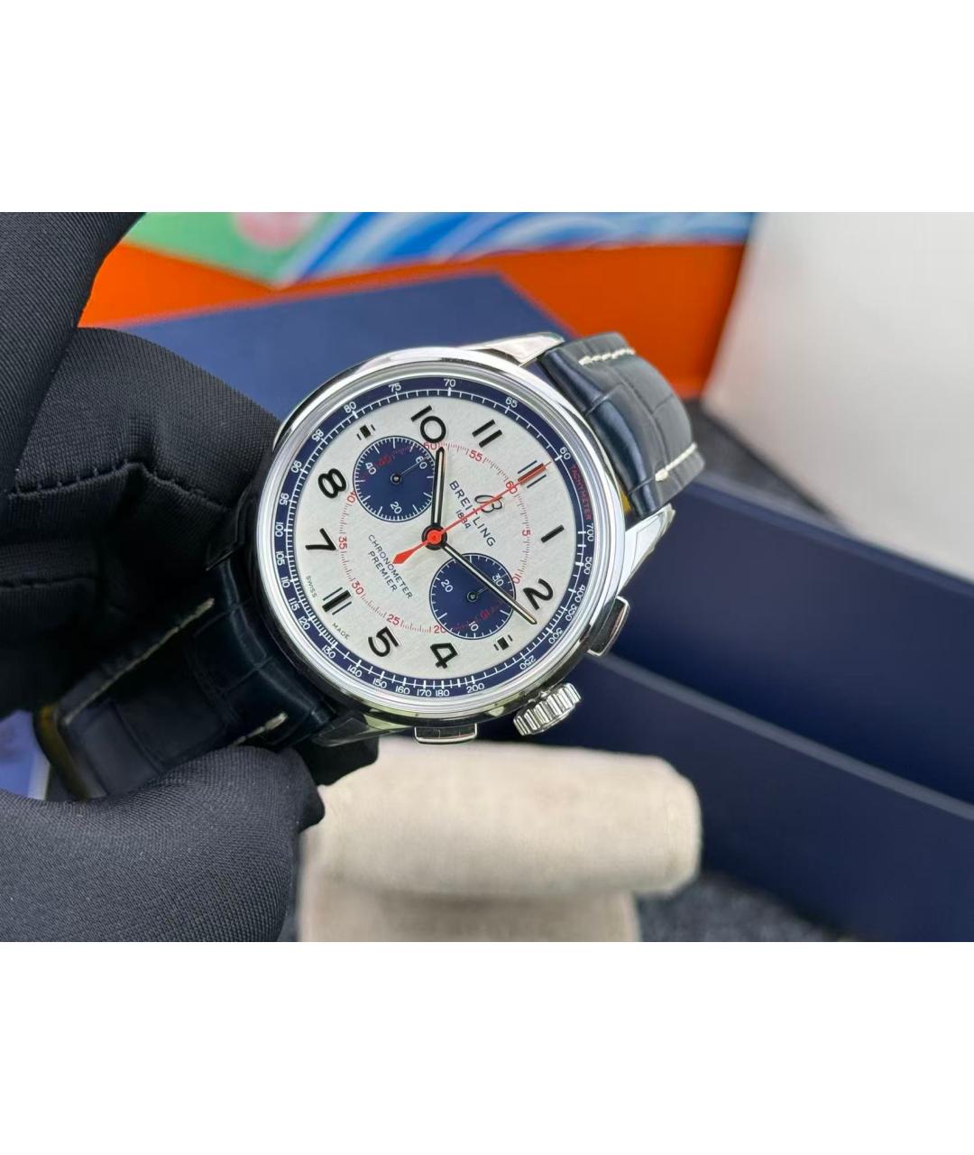 BREITLING Серебряные часы, фото 6