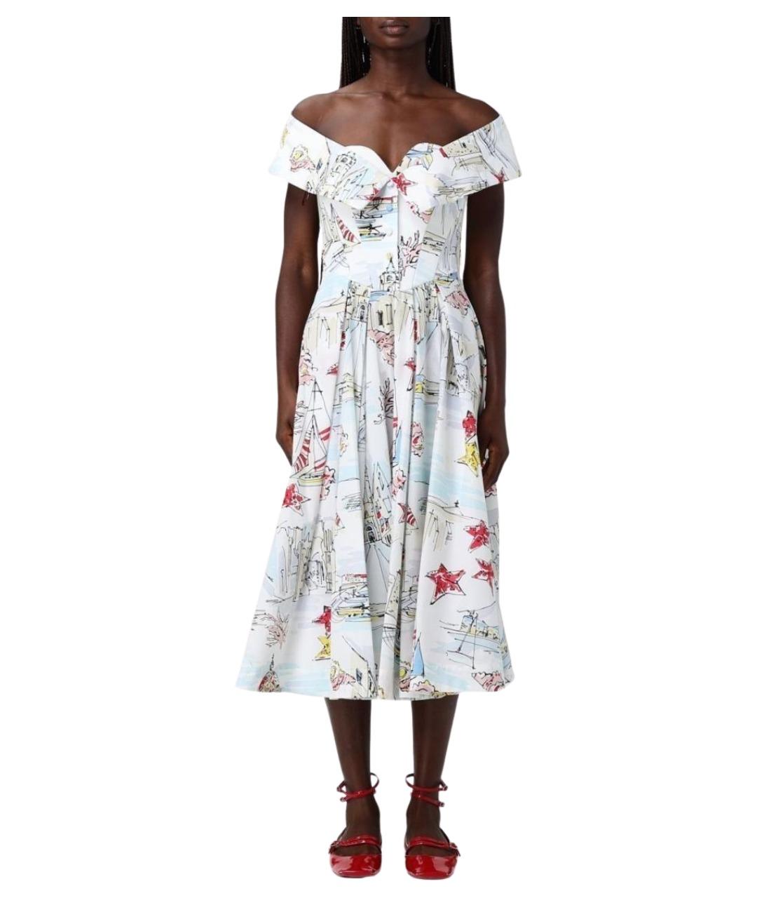 ANTONIO MARRAS Белое хлопковое платье, фото 1