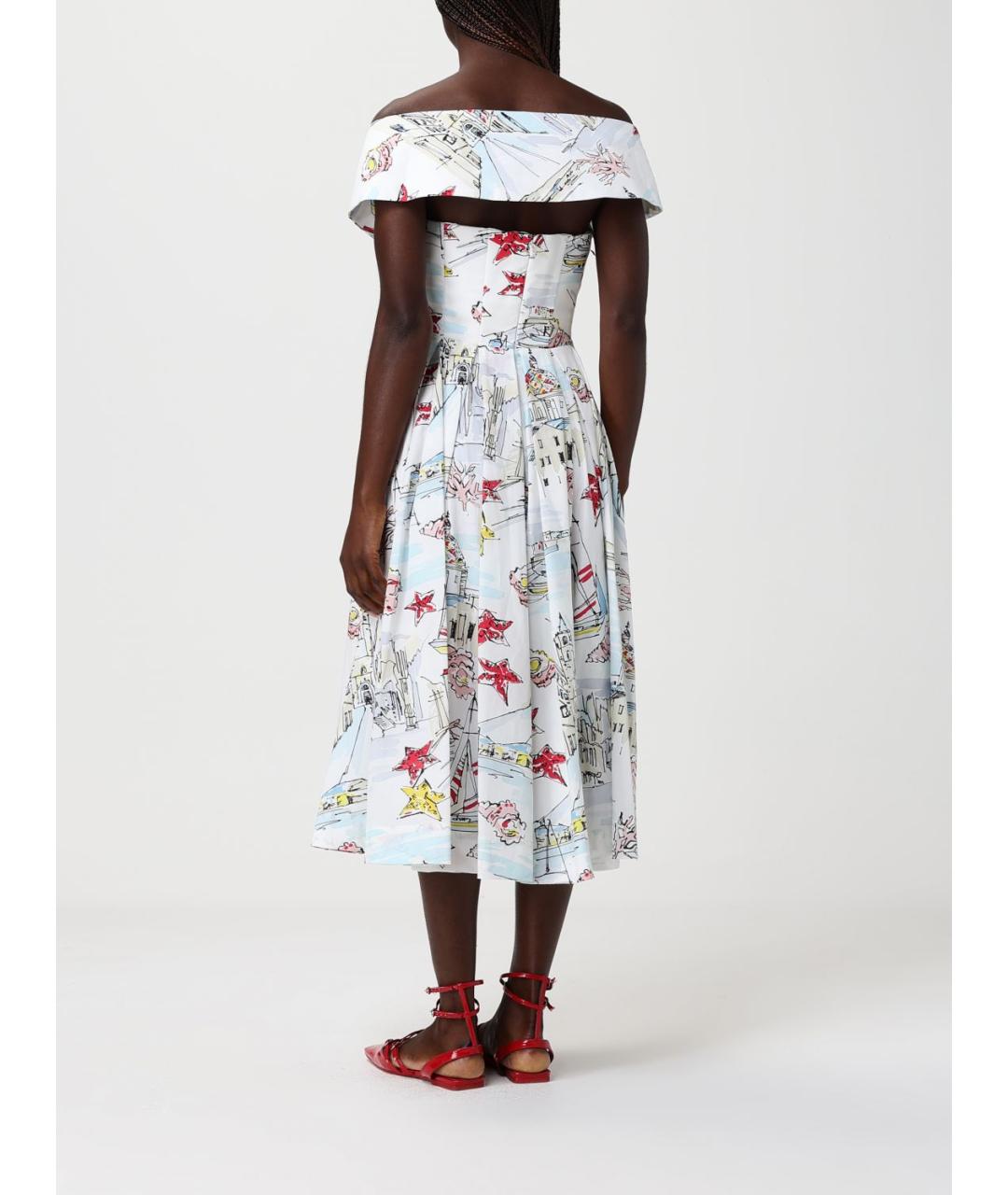 ANTONIO MARRAS Белое хлопковое платье, фото 2