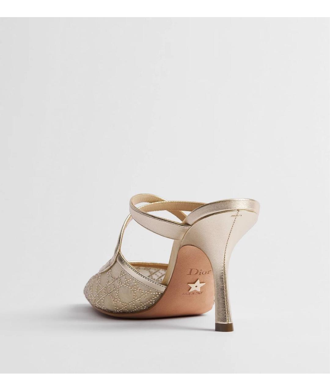 CHRISTIAN DIOR Бежевые мюли, фото 3