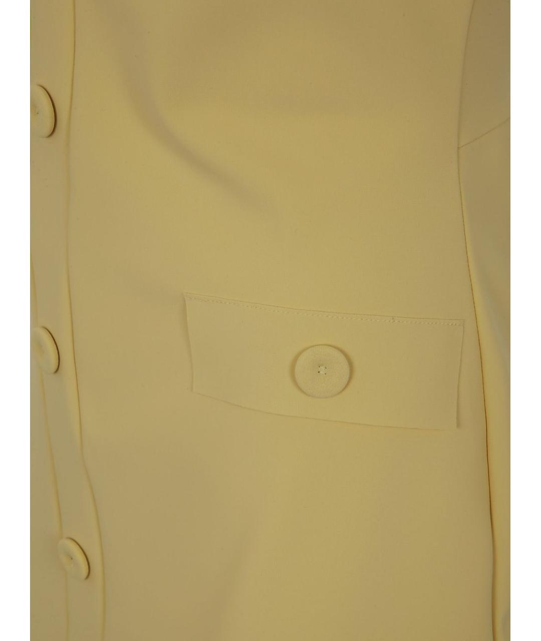 CHIARA BONI Желтое полиамидовое повседневное платье, фото 5